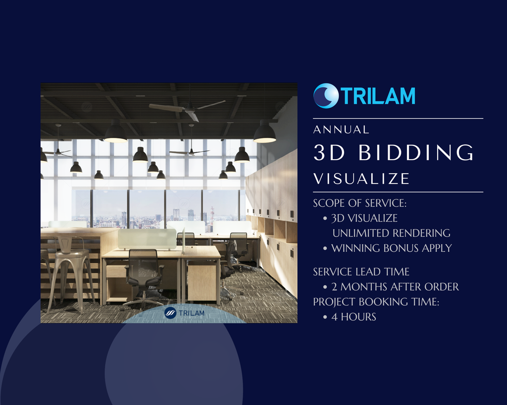 3D Visualize - bidding projects (9.800 sqm)